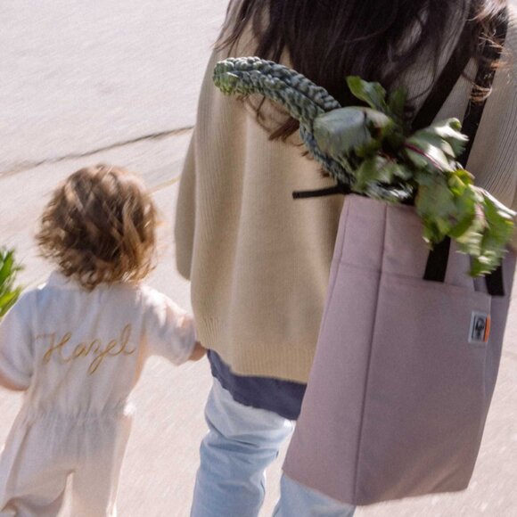 HERSCHEL Alexander Insulated Zip Tote and Bottle Holder/Large Check Neon Pink/Bl - Picture 2 of 14